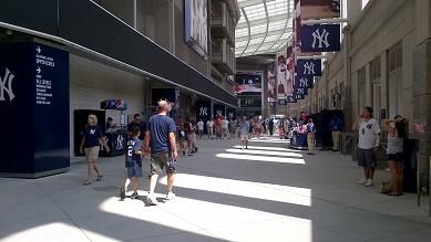 Plaza inside Yankee Stadium