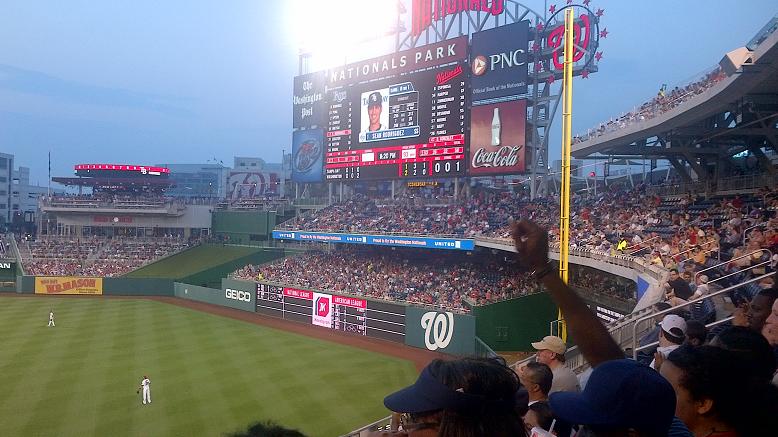 Nationals Park look at Center Field